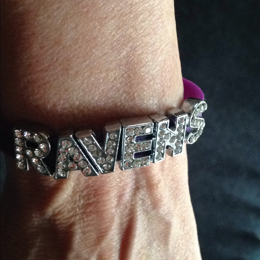 Baltimore Ravens football purple novelty bracelet